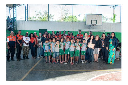 Escola Municipal Tânia Mara é a primeira a participar do programa de prevenção a acidentes naturais promovido pela Defesa Civil  