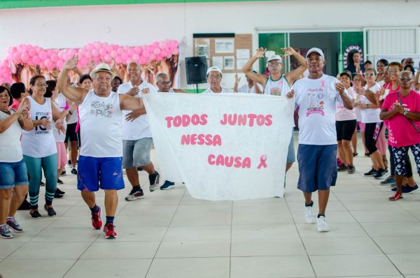 Campanha Outubro Rosa é encerrada com muita alegria na Academia do Idoso